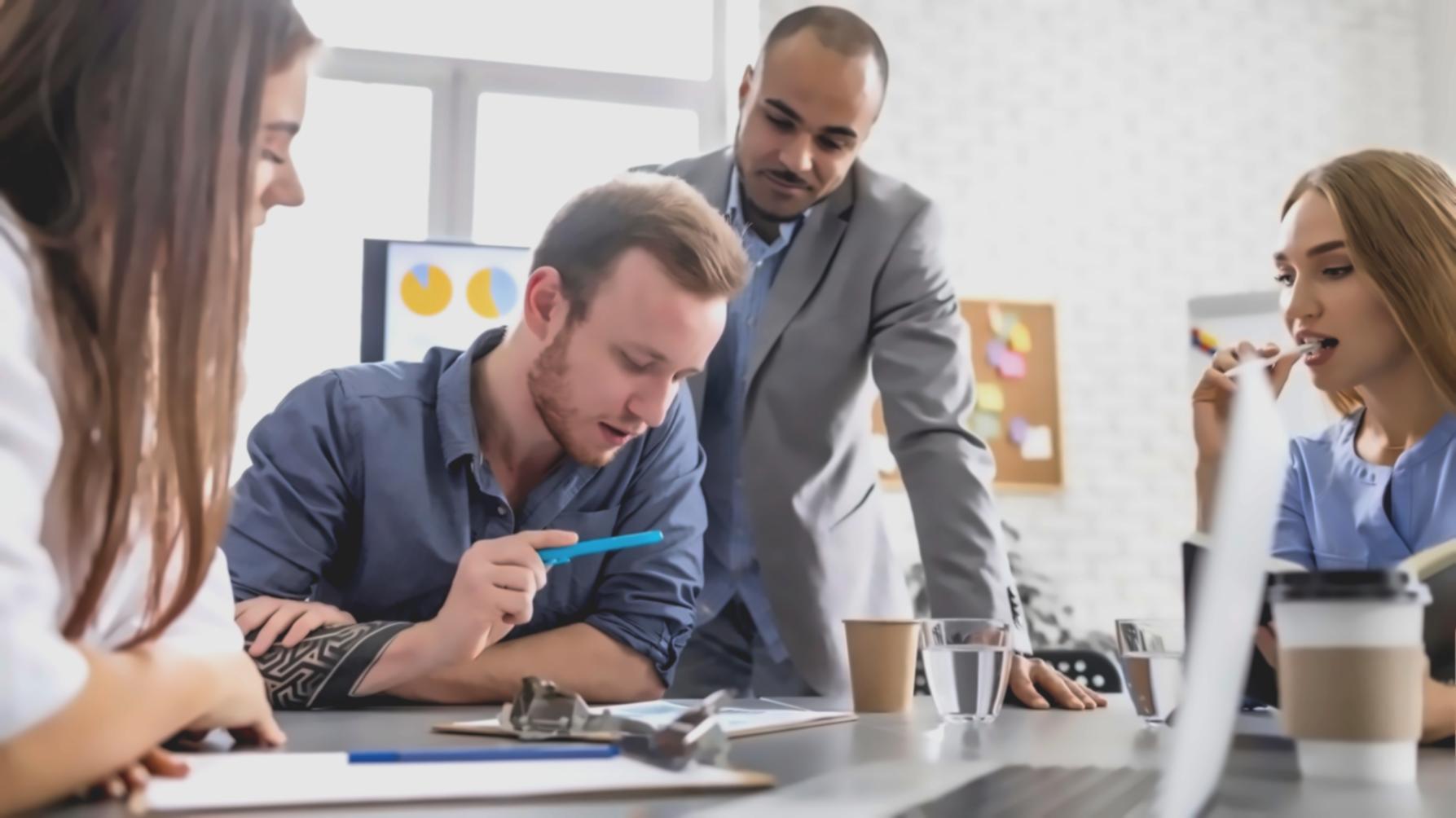 Teamarbeit bei der Analyse von Eventbudget-Komponenten